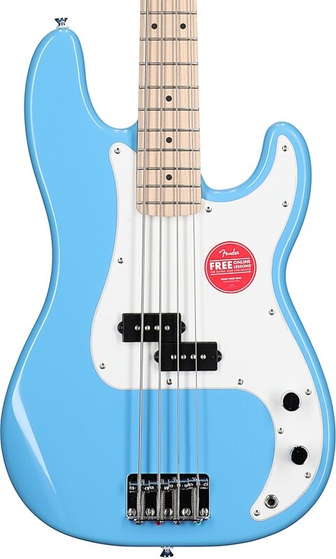 Squier Sonic Precision Bass Guitar, California Blue, Body Straight Front
