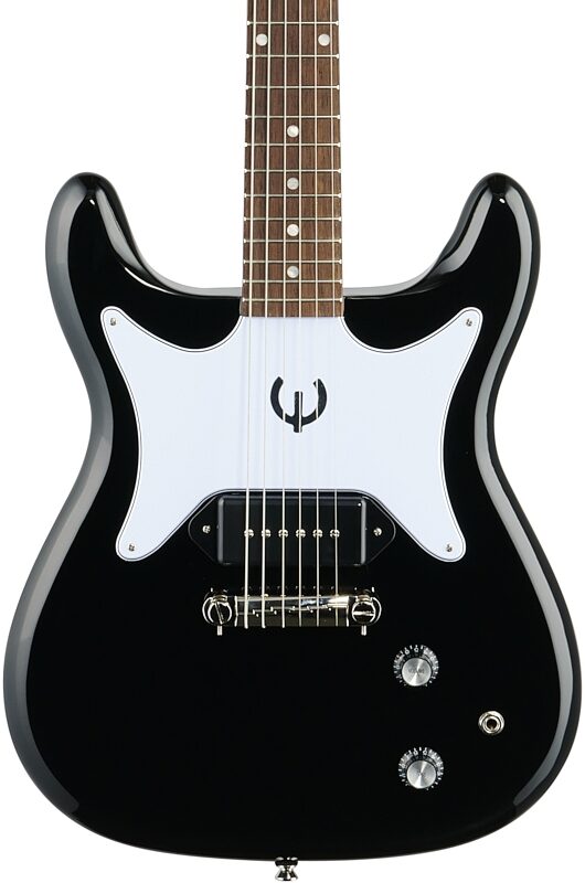 Epiphone Coronet Electric Guitar, Ebony, Body Straight Front
