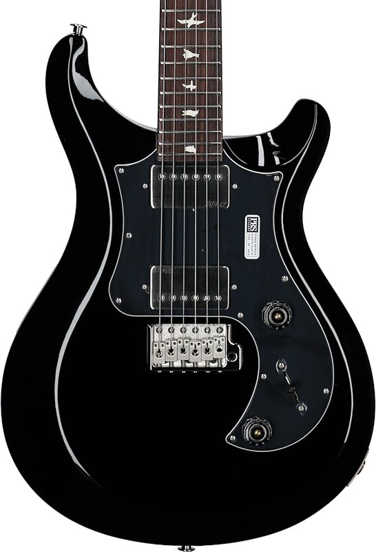 PRS Paul Reed Smith S2 Standard 24 Gloss Pattern Thin Electric Guitar (with Gig Bag), Black, Body Straight Front