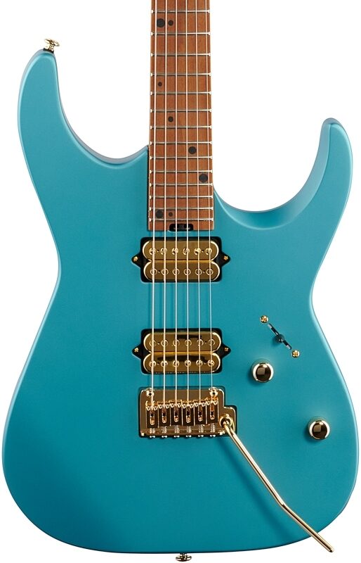 Charvel Angel Vivaldi DK24 Nova Electric Guitar, Aqua Firemist, Body Straight Front