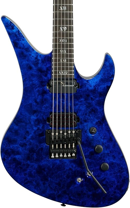 Schecter Avenger FR-S Apocalypse Electric Guitar, Blue Reign, Body Straight Front