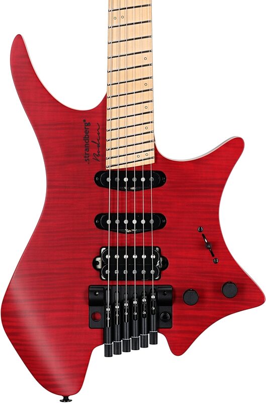 Strandberg Boden Standard NX 6 Tremolo Electric Guitar (with Gig Bag), Red, Body Straight Front