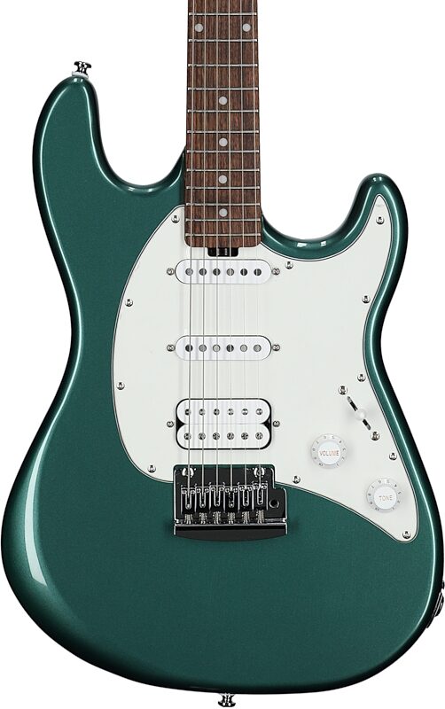 Sterling by Music Man CT30CHSS Cutlass HSS Electric Guitar, Sherwood Green, Body Straight Front