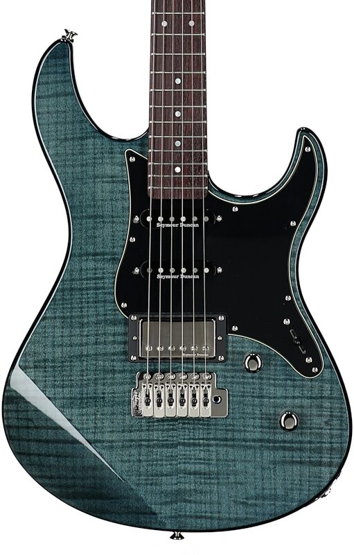 Yamaha Pacifica 612VIIFMX Electric Guitar, Indigo Blue, Body Straight Front