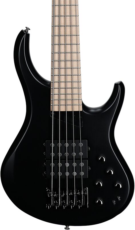 MTD Kingston Super 5 Bass Electric Bass, 5-String (with Maple Fingerboard), Black, Body Straight Front
