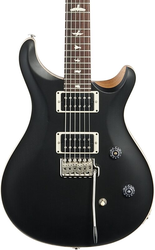PRS Paul Reed Smith CE24 Electric Guitar (with Gig Bag), Black Satin, Body Straight Front