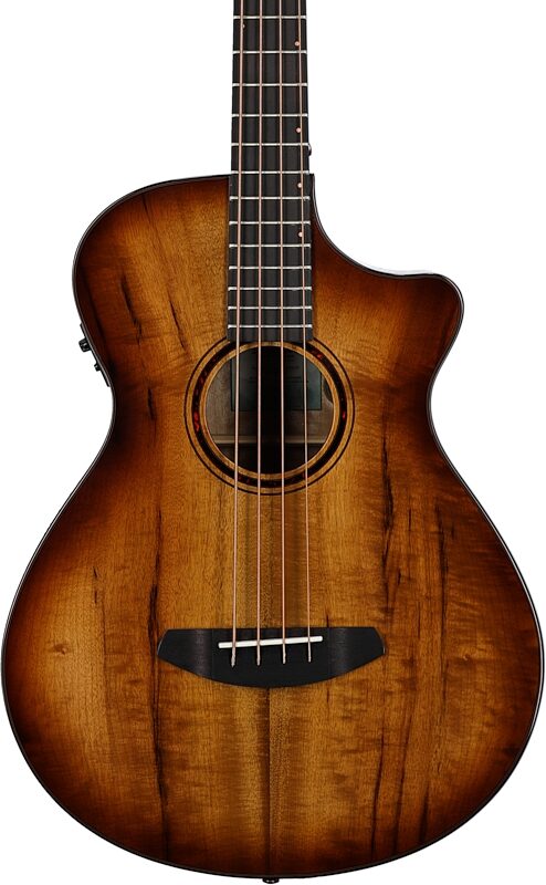 Breedlove ECO Pursuit Exotic S Concerto CE Acoustic-Electric Bass Guitar, Amber, Scratch and Dent, Body Straight Front
