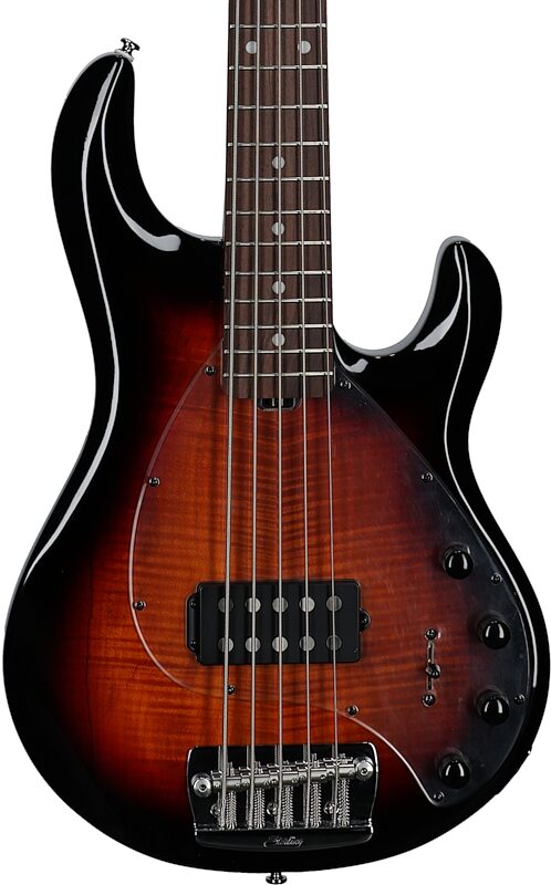 Sterling by Music Man StingRay RAY35SM Electric Bass, 3-Tone Sunburst, Body Straight Front