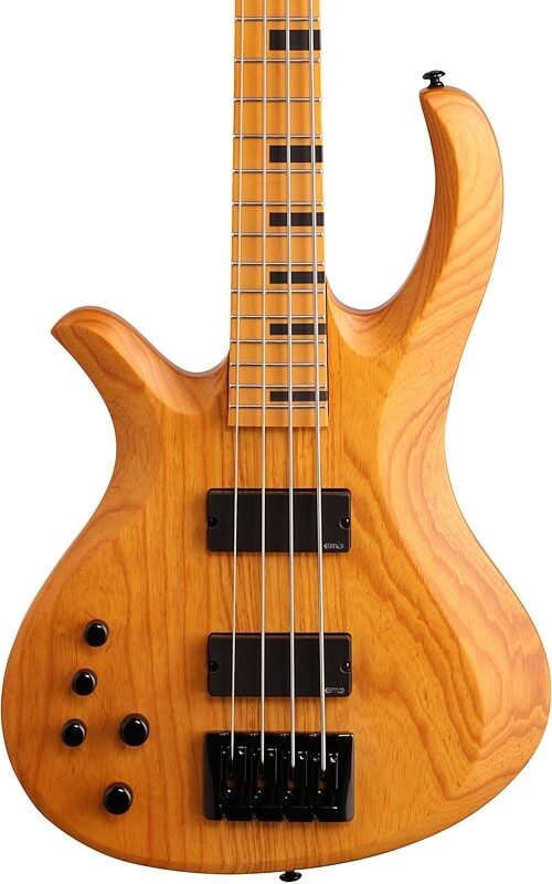 Schecter Session Riot 4 Electric Bass, Left-Handed, Aged Natural Satin, Body Straight Front