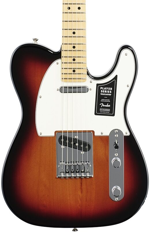 Fender Player Telecaster Electric Guitar, Maple Fingerboard, 3-Color Sunburst, Body Straight Front