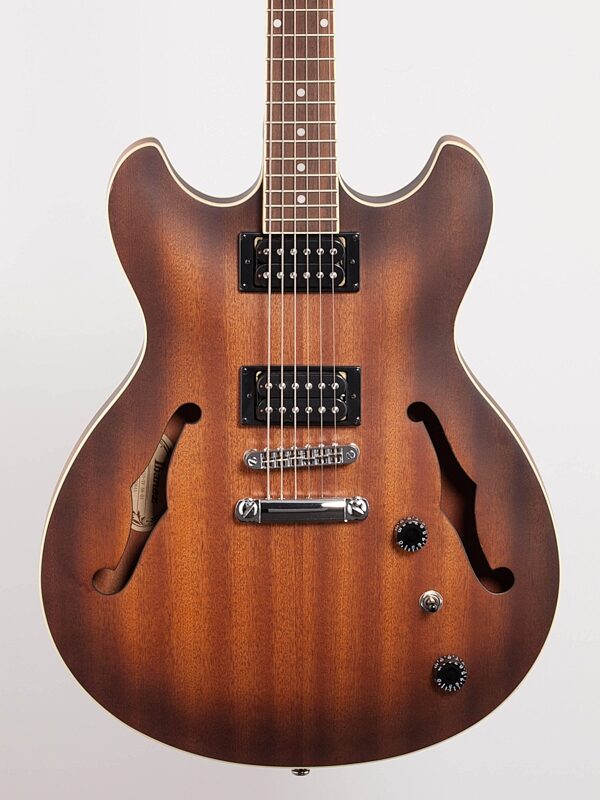 Ibanez AS53 Artcore Semi-Hollowbody Electric Guitar, Tobacco Flat, Blemished, Body Straight Front