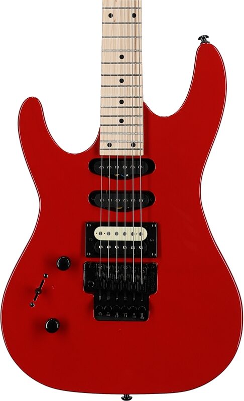 Kramer Striker HSS Electric Guitar, Maple Fingerboard (Left-Handed), Jumper Red, Body Straight Front