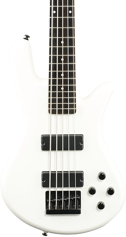 Spector Performer Electric Bass, 5-String, Solid White, Body Straight Front