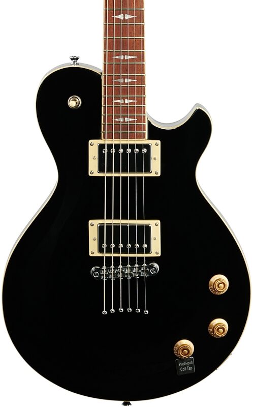 Michael Kelly Patriot Decree Standard Electric Guitar, Gloss Black, Body Straight Front