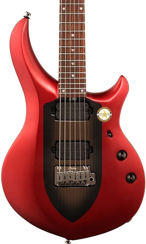 Sterling by Music Man Majesty John Petrucci Signature Electric Guitar (with Gig Bag), Ice Crimson Red, Body Straight Front