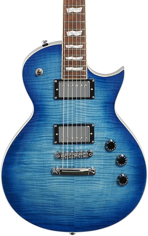 ESP LTD EC-256FM Electric Guitar, Cobalt Blue, Body Straight Front