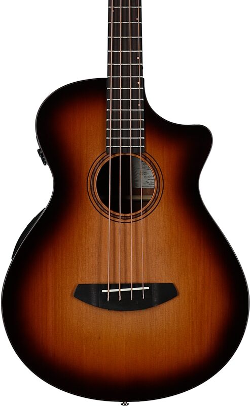 Breedlove Organic Solo Pro Concerto CE Acoustic-Electric Bass (with Case), Edgeburst, Body Straight Front