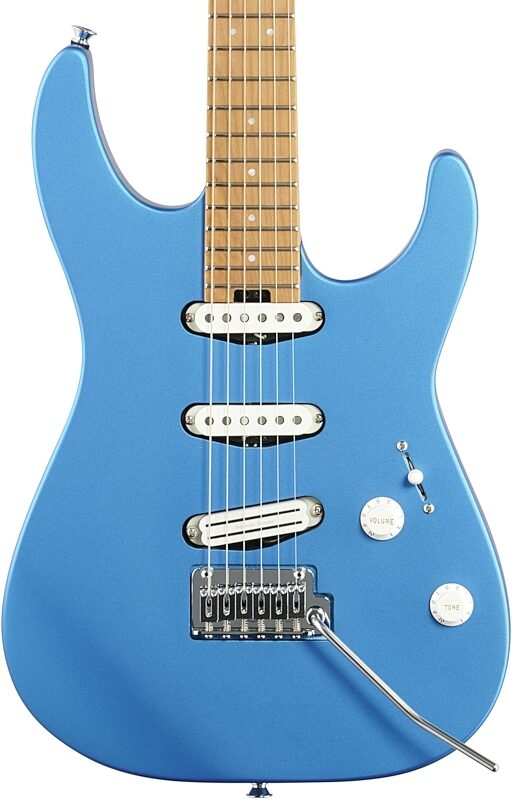 Charvel DK22 SSS 2PT CM Electric Guitar, Electric Blue, USED, Blemished, Body Straight Front