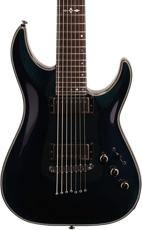 Schecter Hellraiser Hybrid C-7 Electric Guitar, 7-String, Ultra Violet, Body Straight Front