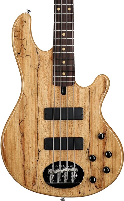 Lakland Skyline 44-01 Deluxe Spalted Electric Bass, Natural, Blemished, Body Straight Front