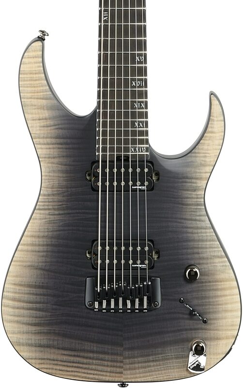 Schecter Banshee Mach 7 Electric Guitar, 7-String, Fallout Burst, Blemished, Body Straight Front