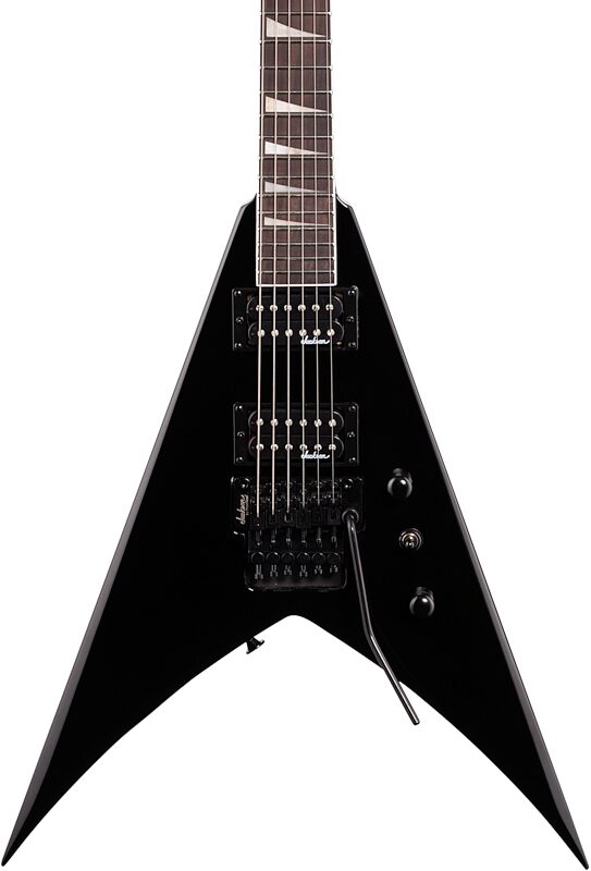 Jackson JS Series King V JS32 Electric Guitar, Amaranth Fingerboard, Gloss Black, Body Straight Front