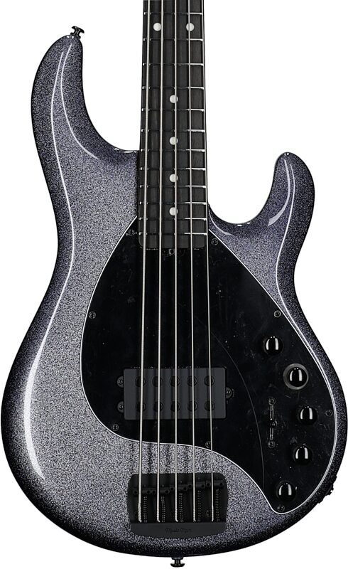 Ernie Ball Music Man DarkRay 5 Electric Bass Guitar (with Case), Starry Night, Body Straight Front