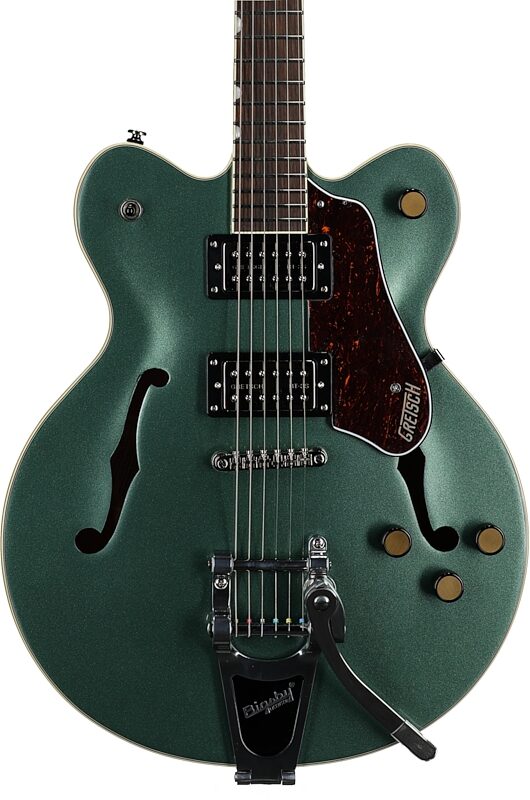 Gretsch G2622T Streamliner CB Electric Guitar, Steel Olive, Body Straight Front