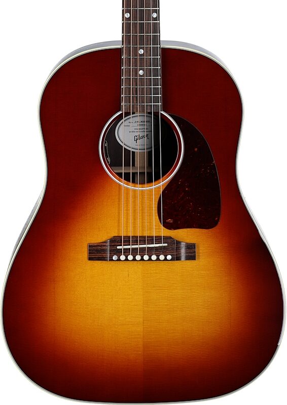 Gibson J-45 Standard Rosewood Acoustic-Electric Guitar (with Case), Rosewood Burst, Body Straight Front