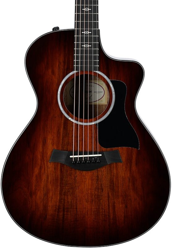 Taylor 222ce-K DLX Grand Concert Acoustic-Electric Guitar (with Case), New, Body Straight Front