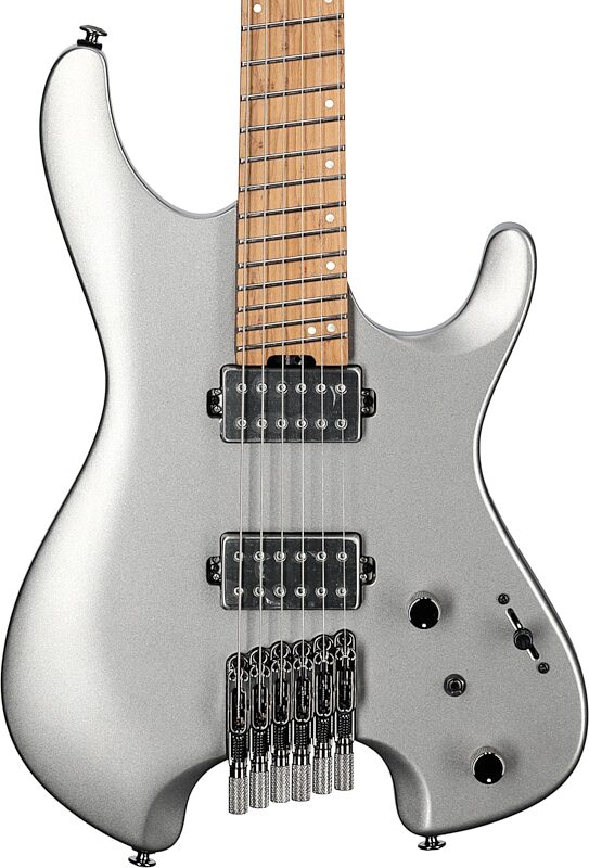 Ibanez QX52 Electric Guitar (with Gig Bag), Metallic Gray Matte, Body Straight Front
