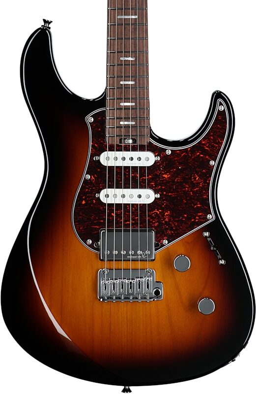 Yamaha Pacifica Professional PACP12 Electric Guitar, Rosewood Fretboard (with Case), Desert Burst, Body Straight Front