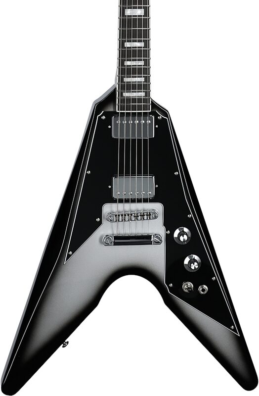 Dunable Asteroid DE Hardtail Electric Guitar (with Gig Bag), Silverburst, Body Straight Front
