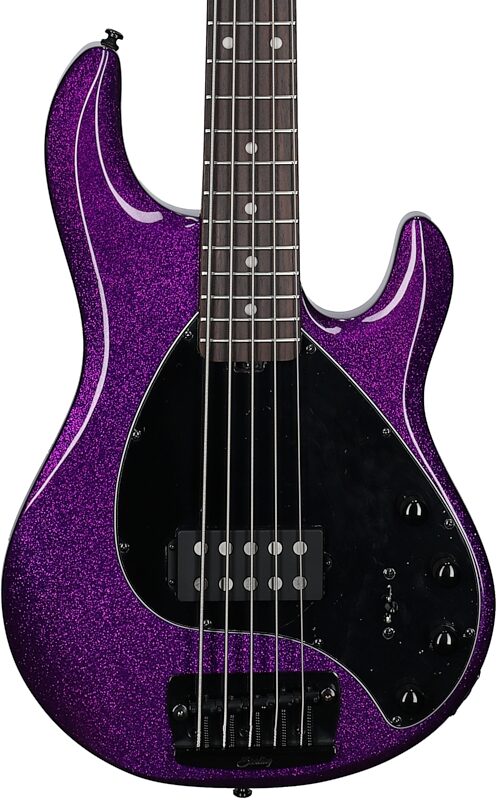Sterling by Music Man StingRay RAY35 Electric Bass, Purple Sparkle, Body Straight Front