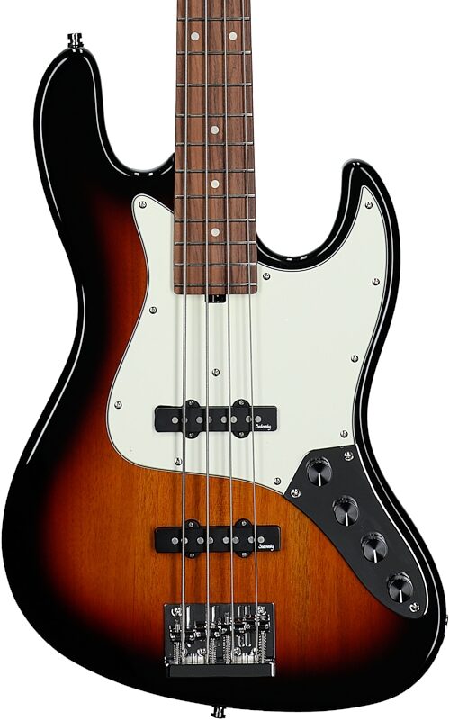 Sadowsky MetroExpress 21-Fret Vintage J/J Electric Bass, with Morado Fingerboard (with Gig Bag), Sunburst, Body Straight Front
