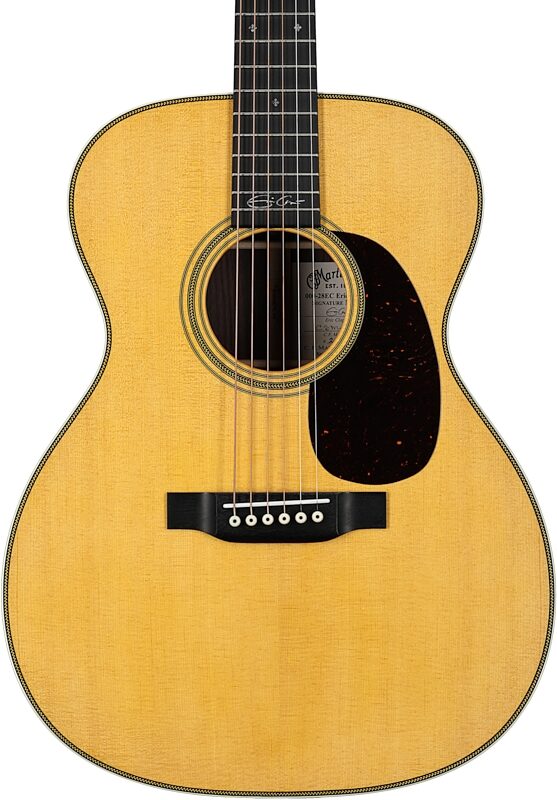 Martin 000-28EC Eric Clapton Auditorium Acoustic Guitar with Case, Natural, Body Straight Front