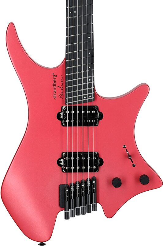 Strandberg Boden Metal NX 6 Electric Guitar (with Gig Bag), Blood Red, Body Straight Front