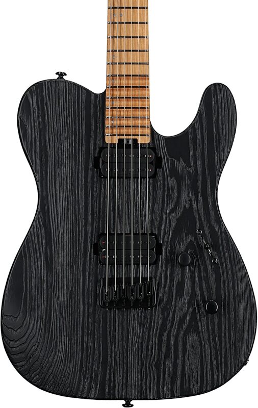 ESP LTD TE-1000 Black Blast Electric Guitar, with Seymour Duncan Pickups, Black Blast, Body Straight Front