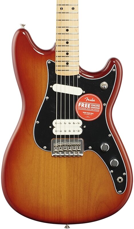 Fender Player Duo-Sonic HS Electric Guitar, Maple Fingerboard, Sienna Sunburst, Body Straight Front