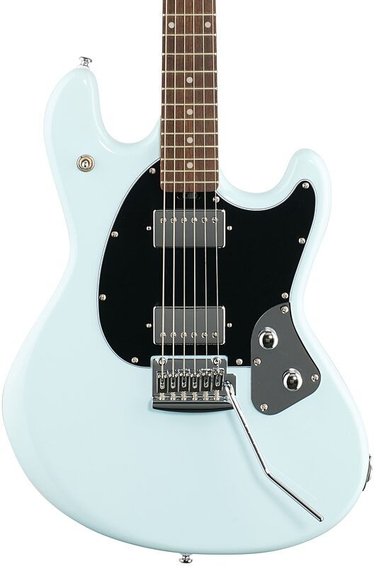 Sterling by Music Man SR30 StingRay Electric Guitar, Daphne Blue, Body Straight Front