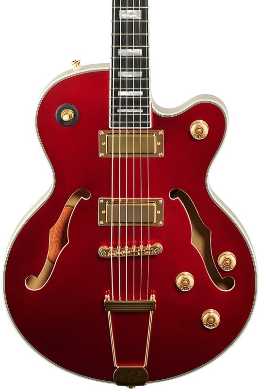 Epiphone Uptown Kat ES Electric Guitar, Ruby Red Metallic, Body Straight Front
