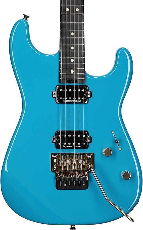 Charvel Pro-Mod San Dimas SD1 HH FR Electric Guitar, Miami Blue, Body Straight Front