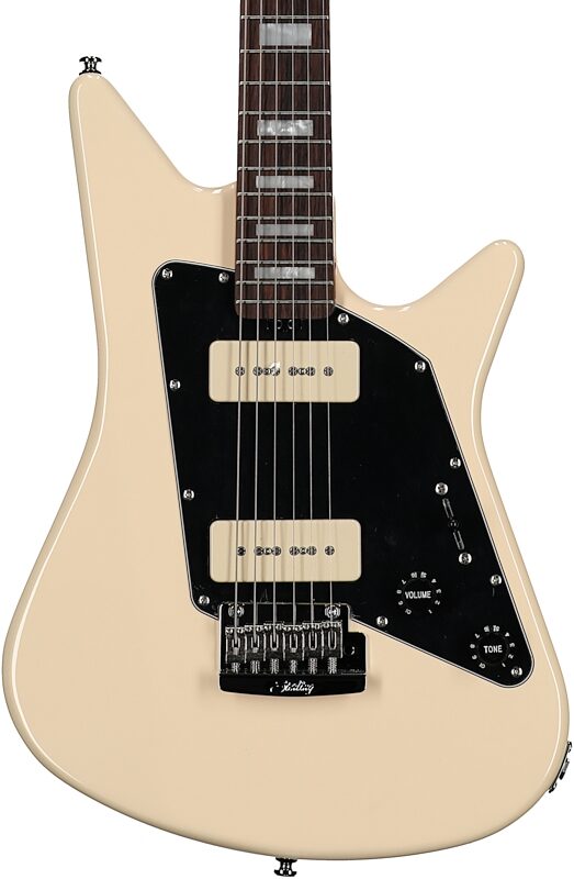 Sterling by Music Man Albert Lee AL40P Electric Guitar, Vintage Cream, Body Straight Front