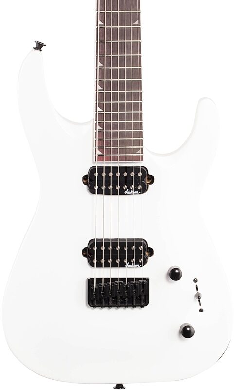 Jackson JS32-7 DKA Dinky HT Electric Guitar, with Amaranth Fingerboard 7-String, Snow White, USED, Blemished, Body Straight Front