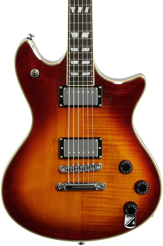 Schecter Tempest Custom Electric Guitar, Faded Vintage Sunburst, Body Straight Front