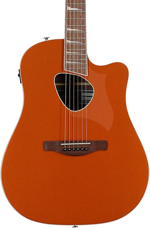 Ibanez ALT30 Altstar Acoustic-Electric Guitar, Dark Orange Metallic, Body Straight Front