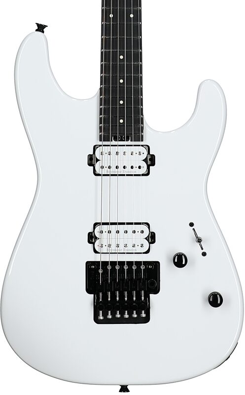 Charvel Pro-Mod Plus San Dimas SD1 HH FR Electric Guitar, with Ebony Fingerboard, Snow White, Body Straight Front