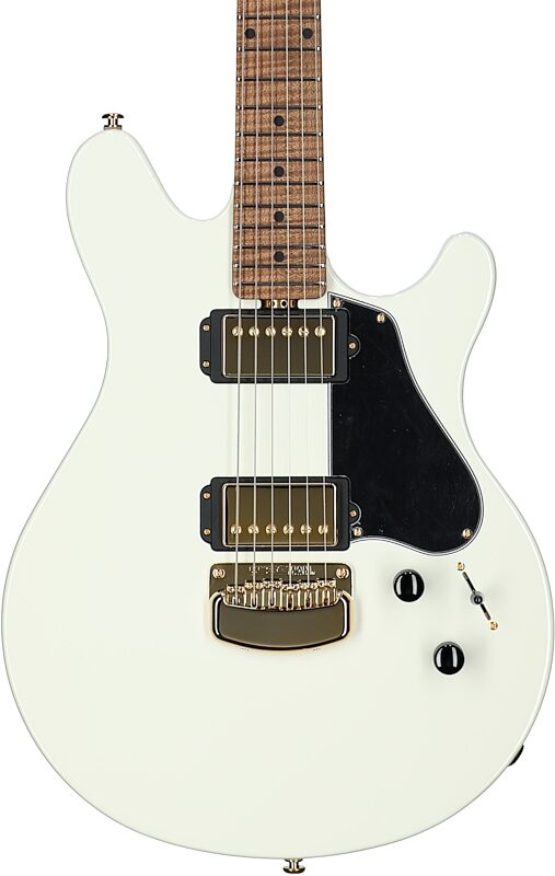 Ernie Ball Music Man James Valentine HH Electric Guitar (with MONO Bag), Ivory White, Body Straight Front