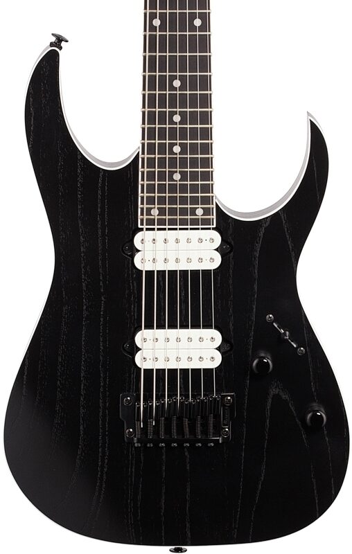 Ibanez RGR752AHBF Prestige Electric Guitar (with Case), Weathered Black, Body Straight Front