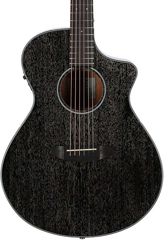 Breedlove ECO Rainforest S Concert CE Acoustic-Electric Guitar, Black Gold, Body Straight Front